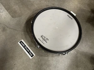 Roland PD-120 White V-Drum Electronic drum pad MESH DUSTY DIRTY TESTED 100% #DR6 - Picture 1 of 16