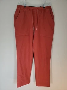 Lululemon Men's Large Bowline Canvas Drawstring Pants Orange - Picture 1 of 9