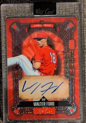 2024 Wild Card #5CDC-WFA Walter Ford Wild Card Stacked Deck 5 Card Draw 1/2 Auto - Image 1 of 3