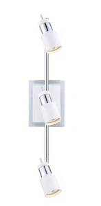 Eglo Davida 2 ft. 3-Light Matte White/Chrome Fixed Track Lighting Kit - Picture 1 of 3