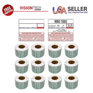 CAS LST-8030 Etikett, 58 x 50 mm, nicht UPC/sichere Handhabung, 600 pro Rolle, 12 Rollen/Box - Bild 1 von 5
