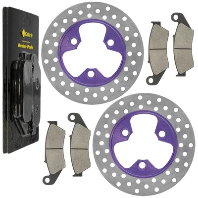 Front Left Right Brake Disc w/ Pad for Honda TRX450ER Electric Start 2006 - 2014 - Image 1 of 4