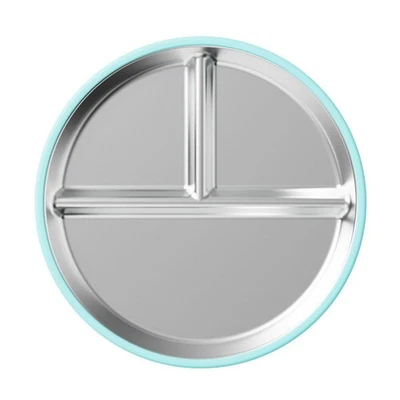 Stainless Steel Plates for Kids with Secure Silicone Suction for Highchair - Image 1 of 4