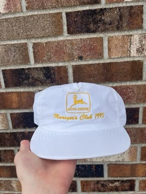 Vintage 90s JOHN DEERE Hat Snapback  USA Made - Image 1 of 3