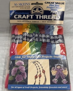 DMC Craft Thread 36 Skeins 10 Yd Each Skein Mercerized Rainbow Colors New B10 - Picture 1 of 2