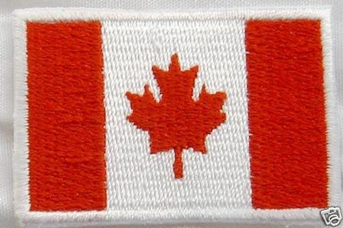 MARKENLOS AUFNÄHER Patch FLAGGE flag Fahne Kanada CANADA mi