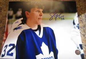 STEVE THOMAS SIGNED TORONTO MAPLE LEAFS 8X10 MATTE PHOTO COA (A) - Picture 1 of 2