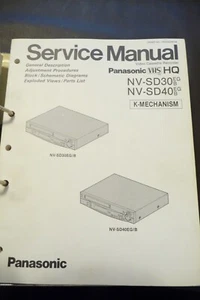 Service Manual-Anleitung für Panasonic  NV-SD30, NV-SD40 ,ORIGINAL ! - Picture 1 of 1