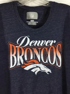 NFL Team Apparel Denver Broncos T-Shirt Women's Small Navy Short Sleeve Tee - Picture 1 of 7