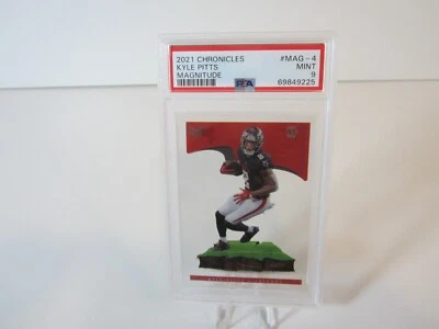 2021 Panini Chronicles Magnitude Kyle Pitts #MAG-4 RC PSA9 Atlanta Falcons *A12* - Image 1 of 4
