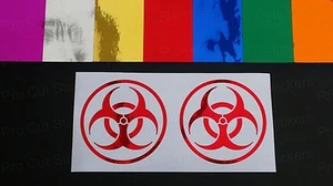 Calcomanías pegatinas de coche troqueladas espejo cromado vinilo troquelado espejo BIOHAZARD Zombies Walking Dead - Imagen 1 de 1