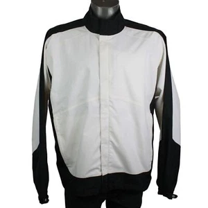 FootJoy DryJoys White & Black Colorblock Taped Seams Waterproof Golf Jacket L - Picture 1 of 9