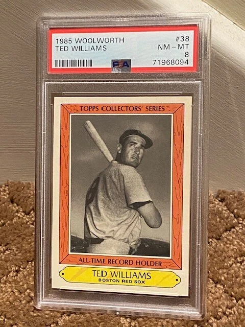 1985 Topps Woolworth Ted Williams PSA 8 #38 DEAD CENTERED Card LOW POP - Image 1 of 1