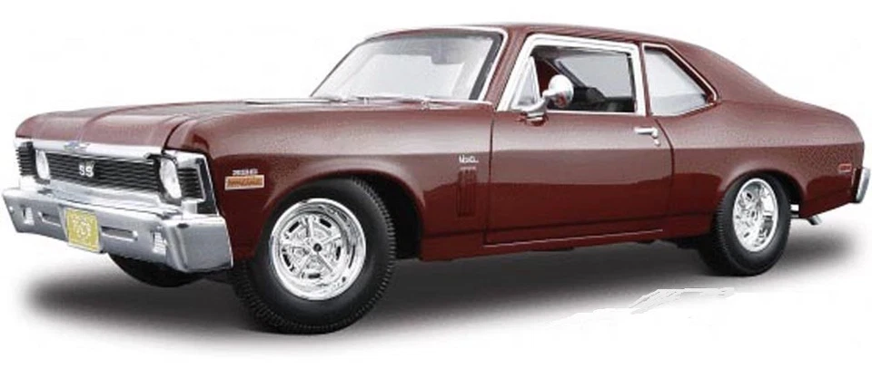 CHEVROLET NOVA CHEVY SS COUPE HARD TOP 1970 BROWN MAISTO 31132 1/18 MARRON - Photo 1/1