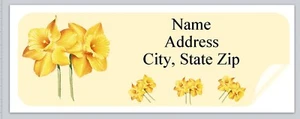 Personalized address labels Daffodils (bx 990) - Picture 1 of 3