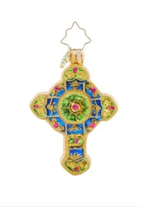 Brilliant Bejeweled Cross Gem Ornament - Picture 1 of 2