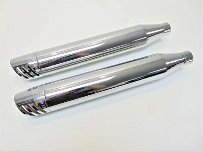 2007-16 Softail Slip-On Mufflers Chrome Tips Freedom USA Exhaust HD00312 Harley - Image 1 of 4