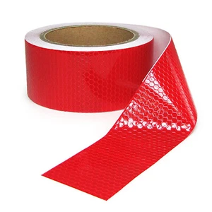 Signalband Markierungsband Absperrband selbstklebend reflektierend rot 20m - Bild 1 von 6