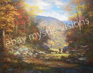 Larry Dyke One Fold One Shepherd S/N Hermosa Oveja Espiritual Otoño Colores - Imagen 1 de 1
