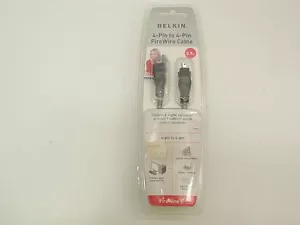 FIREWIRE CABLE IEEE BELKIN 4-PIN TO 4-PIN 0.9m 1.8m F3N402-03-ICE F3N402-06-ICE - Picture 1 of 6