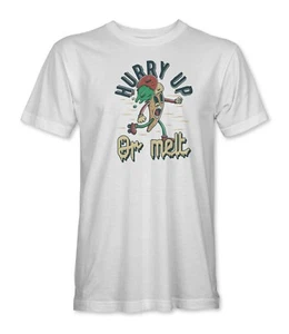 Hurry Up or Melt Ice Cream Rollschuh lustiges Logo Herren/Unisex T-Shirt - Bild 1 von 7