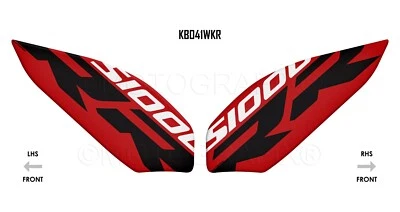 BMW S1000RR 2023 - 2024 Red Motorcycle Knee Pad / Tank Gel Protector Protection - Image 1 of 2