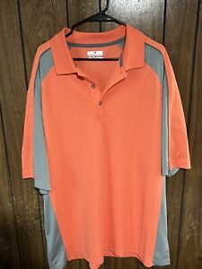 grand slam polo golf shirt air flow orange xxlt 2xlt Big And Tall