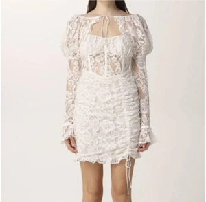 FOR LOVE AND LEMONS VICTORIA LACE White DRESS SIZE XS NWT - Picture 1 of 5