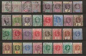 LEEWARD ISLANDS Fine Used Collection of 45 Stamps QV to Early QEII