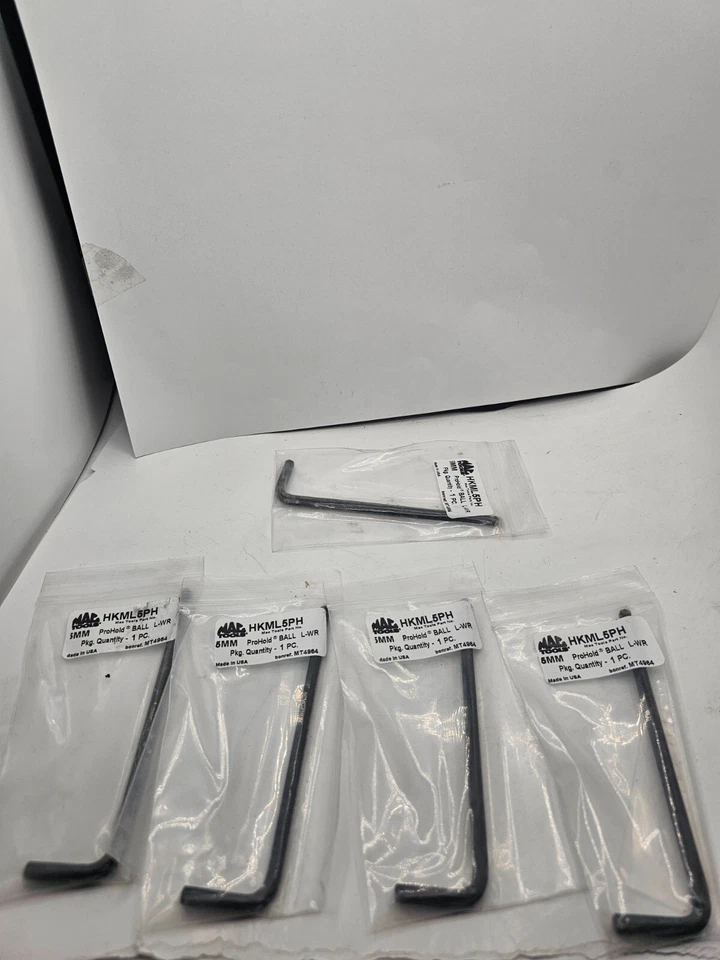 (QTY 5) Mac Tools ProHold® HKML5PH   Long Arm Ball-End Hex L-Key 5mm - Image 1 of 4