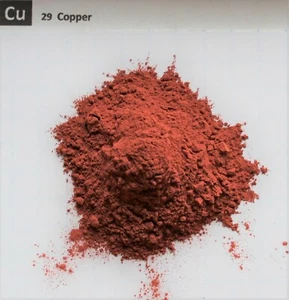 1 troy ounce 99.9% Fine Copper metal powder element 29 sample - Picture 1 of 3