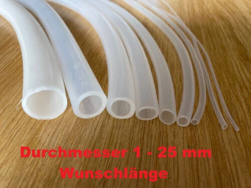 Silikonschlauch Siliconschlauch Milchschlauch D 1-25mm lebensmittelecht  200°C - Bild 1 von 4
