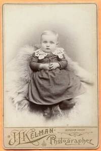 Freeport, IL, Portrait of a Baby, by Kelman, circa 1880s - Picture 1 of 3