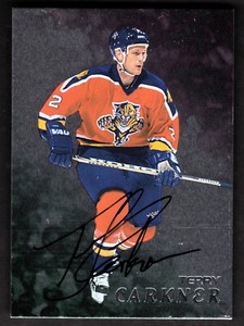 1998-99 Be A Player Autographs #207 Terry Carkner AUTO Autograph