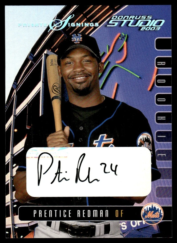 2003 Donruss Studio Prentice Redman Rookie New York Mets #159 R78 - Image 1 of 2
