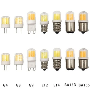 Dimmbare Mini 5W LED COB Glühbirne G4 G8 G9 E11 E14 BA15S BA15D Weib Licht 220V - Bild 1 von 18