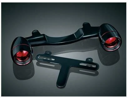 Kuryakyn - 5405 - Bullet Light Rear Turn Signal Bar, Gloss Black