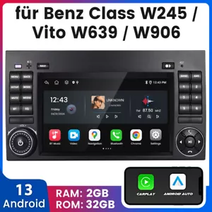 Autoradio Für Mercedes-Benz A/B Klasse/Vito W169 W639 W245 GPS Navi Android 13 - Bild 1 von 13