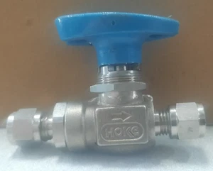 HOKE 7122G4Y 1/4" Integral Panel Mount Ball Valve 316 SS / NOS - Picture 1 of 5