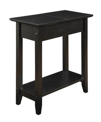 Convenience Concepts American Heritage Flip Top End Table, Black - Image 1 of 4