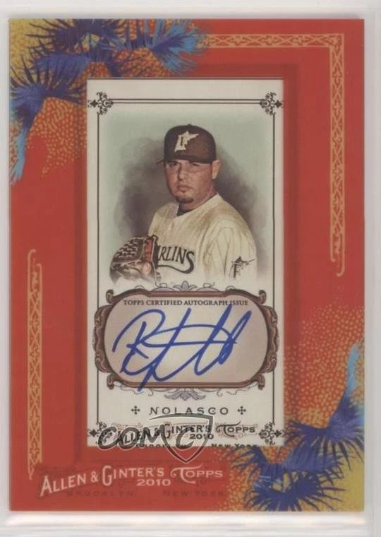 2010 Topps Allen & Ginter's Framed Mini Auto Ricky Nolasco #AGA-RN Auto - Image 1 of 2
