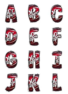 Choice Of Dr Pepper Initial Sticker - Picture 1 of 3