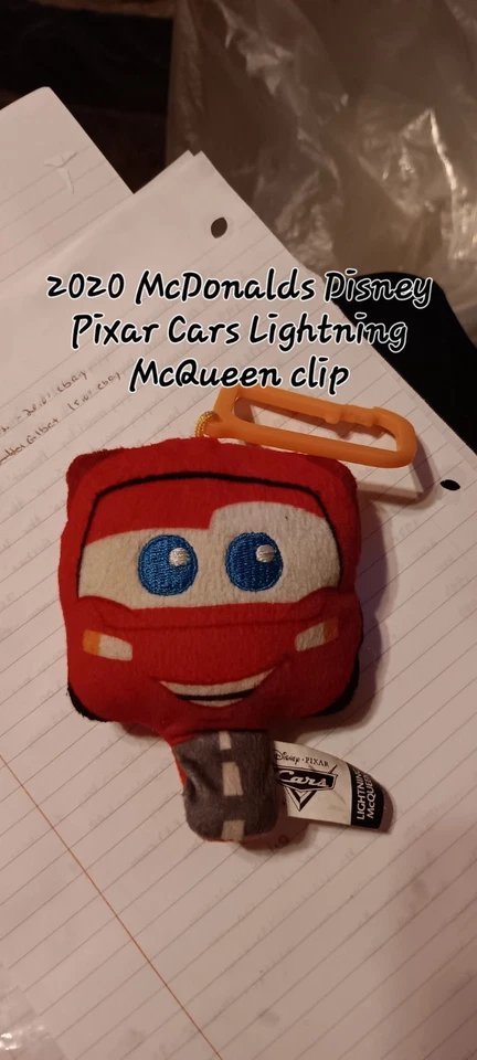  麦当劳 2020 年 #3 迪士尼皮克斯汽车 Lightning McQueen 包夹 快乐餐玩具 — 第 1/1 张图片