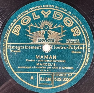 Marcel's: Mama / Doch das ganze Leben Scheibe 78 Umdrehungen U/min Polydor 522.332 - Bild 1 von 4