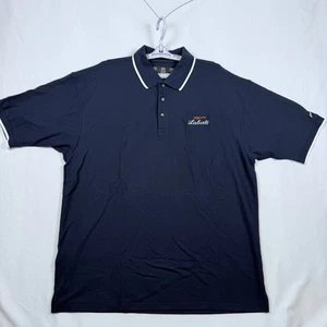 Polo Nike Golf Labatt uomo XL blu navy manica corta logo ricamato nuova con etichetta - Foto 1 di 12