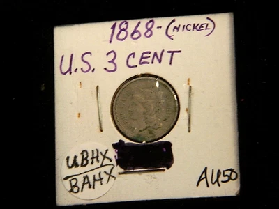 TIME to INVEST - 1868 United States -3 Cent Piece - Image 1 of 2