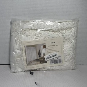 Vintage Polyester Shower Curtain Klain 72 X 72 Inches - Picture 1 of 3