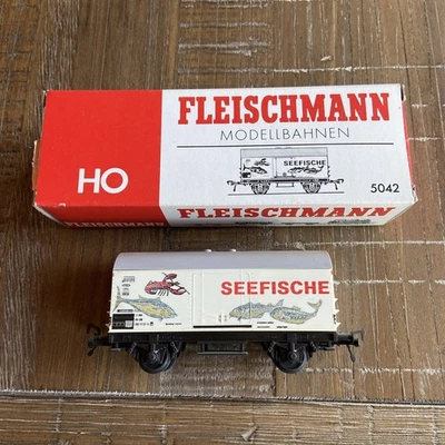 Fleischmann HO 5042 Seefische Freight Car Seafood With Box - Western Germany - Image 1 of 4