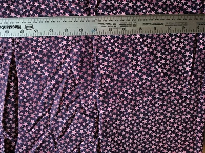 PATRIOTIC  STARS PRINT ON BLUE  100%  COTTON FABRIC  32X42  INCHES - Image 1 of 2