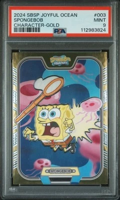 2024 WONDERCARD SPONGEBOB SQUAREPANTS TREASURE SERIES-GOLD CHARACTER 3 SPONGEBOB - Image 1 of 4